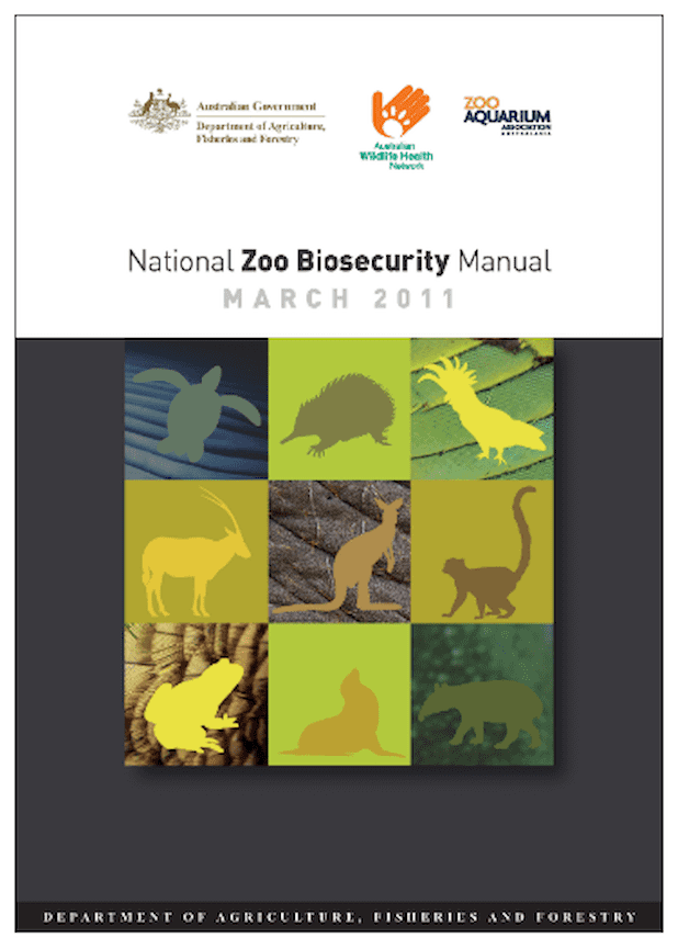 Front page of ZAA Biosecurity Guidelines